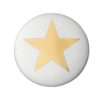 Wieszak ceramiczny (złoty) 8 cm gwiazda Bloomingville