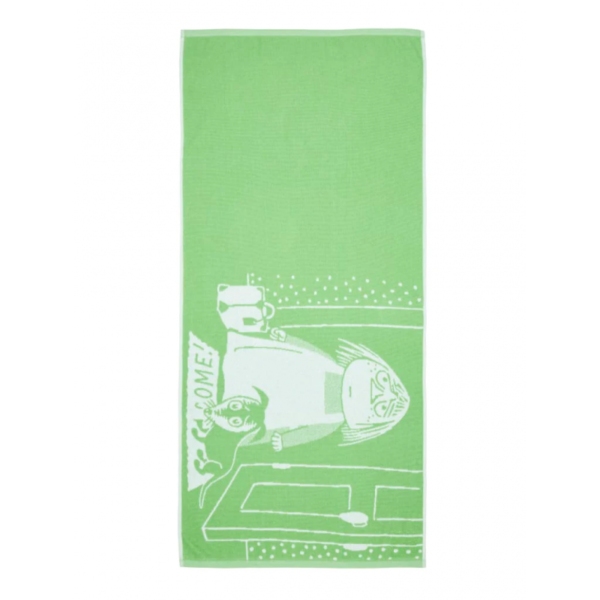 Ręcznik Misabel i Pimpuł Muminki 70x140 (zielony) Finlayson